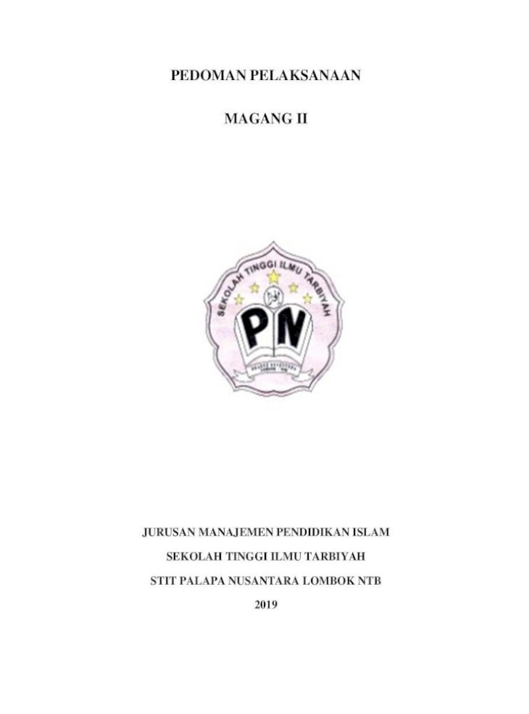 Pedoman Magang 2 Mpi Pdfprogram Magang Ii Yang Dilakukan Oleh Mahasiswa Mpi Semester V Dilaksanakan Pdf Document